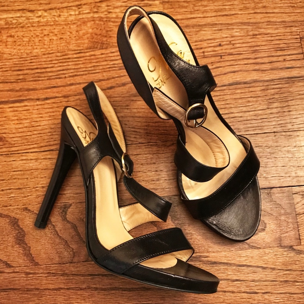 Noa black Italian strappy sandals size 37